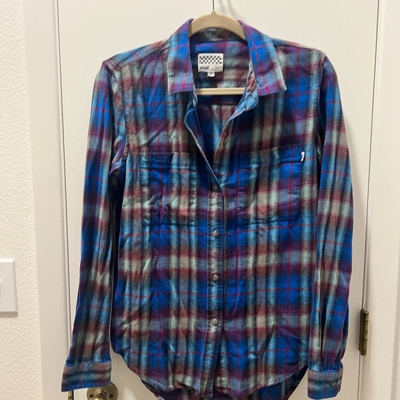 Vans Tops - VANS Plaid Flannel Button-Up Shirt | Men’s Medium